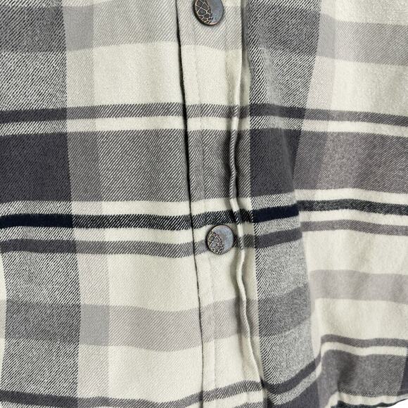 Stio Mens Insulated Flannel Snap Shirt Jacket Grey Size XXL Cold Weather Gear - Picture 7 of 9